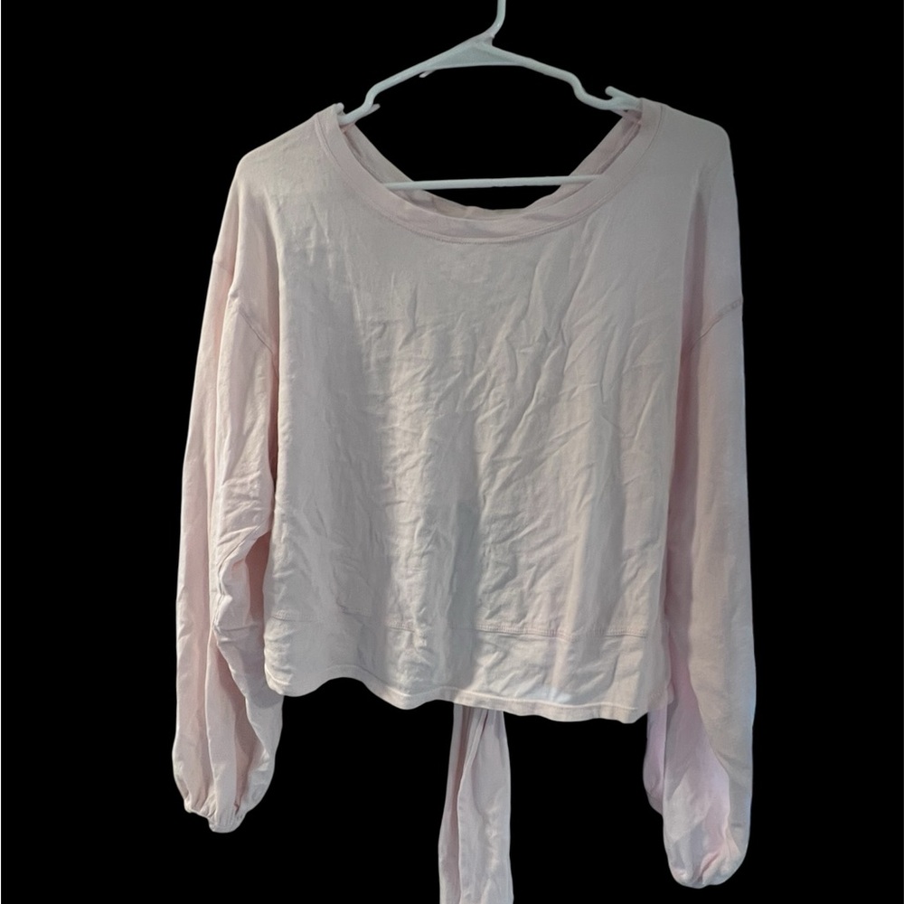 We The Free Light Pink Long Sleeve Top